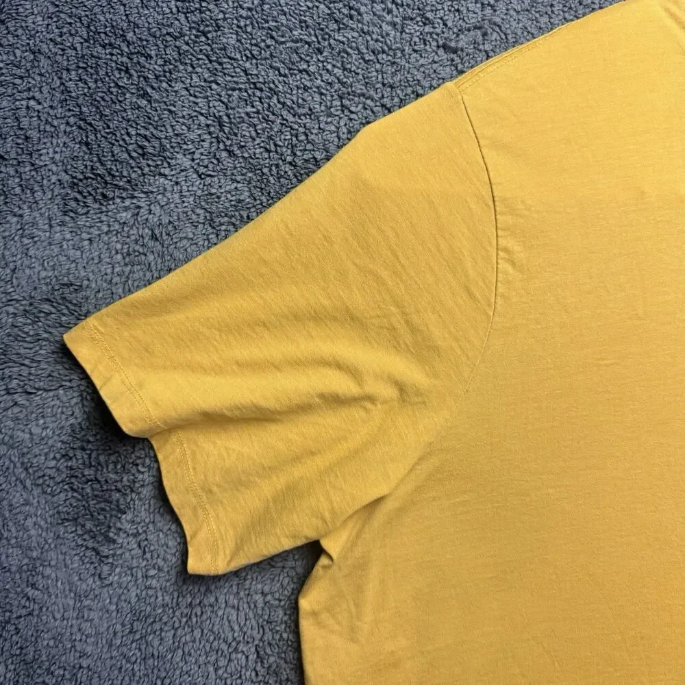 The Foundry Supply Co Mens Yellow 4XLT Big Tall Short Sleeve T-Shirt